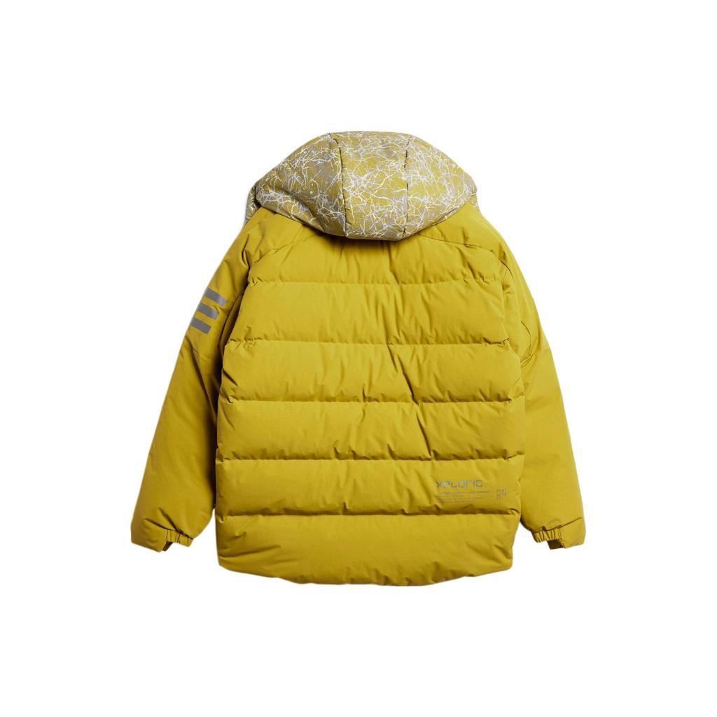 Adidas X And Wander Terex Solid Color Three-Stripe Zip Hoodie Jacket Men Jackets Yellow HN6942