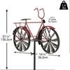 Декор для сада велосипеда, металлическая вертушка для велосипеда, винтажный декор для сада на открытом воздухе, для уличного газона, скульптуры, статуи, украшения