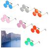 Colorful Three Round Frame Sunglasses Fashion Glasses Adult Outdoor Christmas Party Taking Photo Shopping Sunglasses
