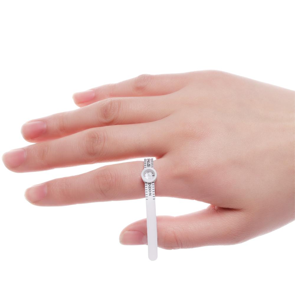 Женские размеры с лупой, калибр для пальцев, обручальное кольцо, размер кольца, измерительный прибор, настоящий тестер