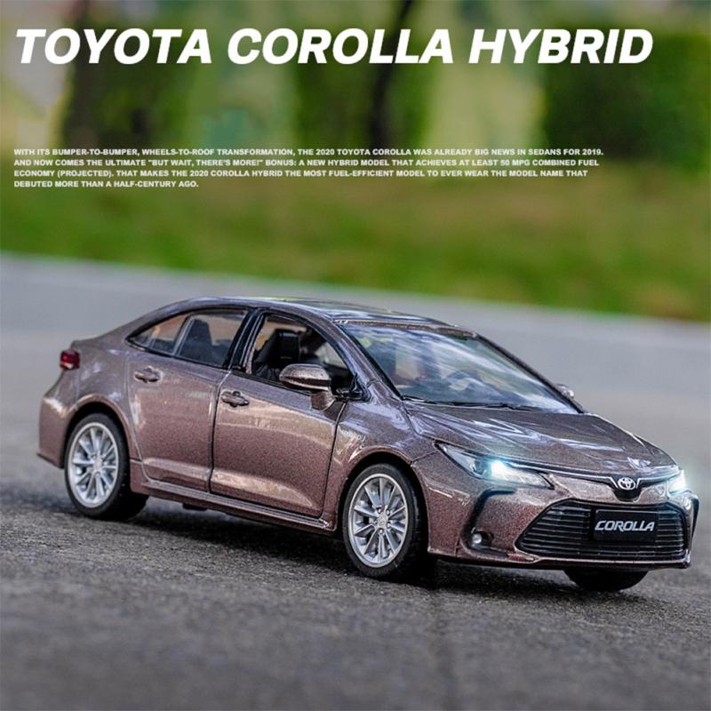 Alloy Simulation 1:33 Compatible For Corolla Car Toy Colored Pull-back Off-road Car Model Living