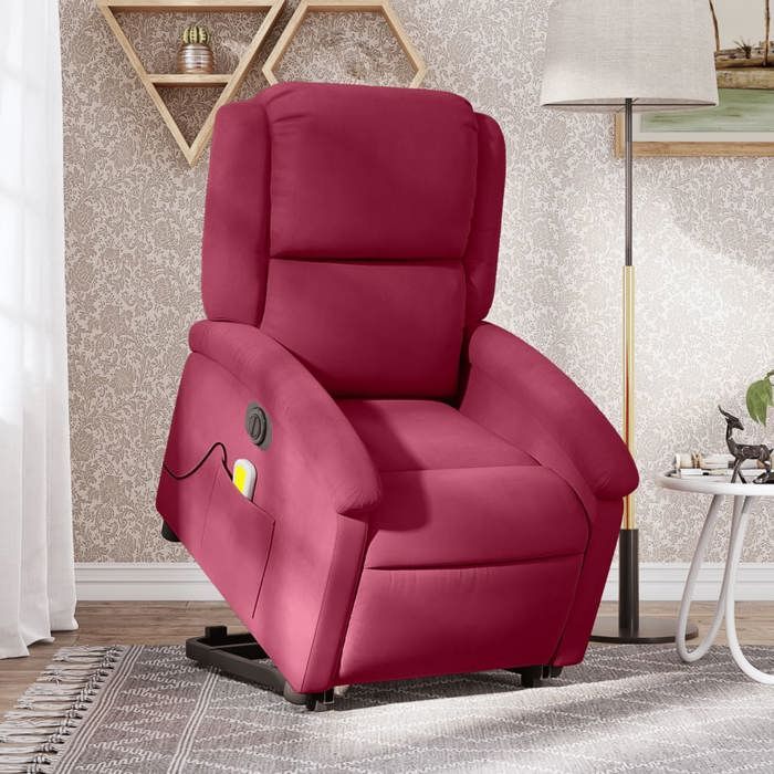 VidaXL Electric Massage Recliner, Relaxation Chair with Adjustable Backrest and Footrest, Seat of 3204338