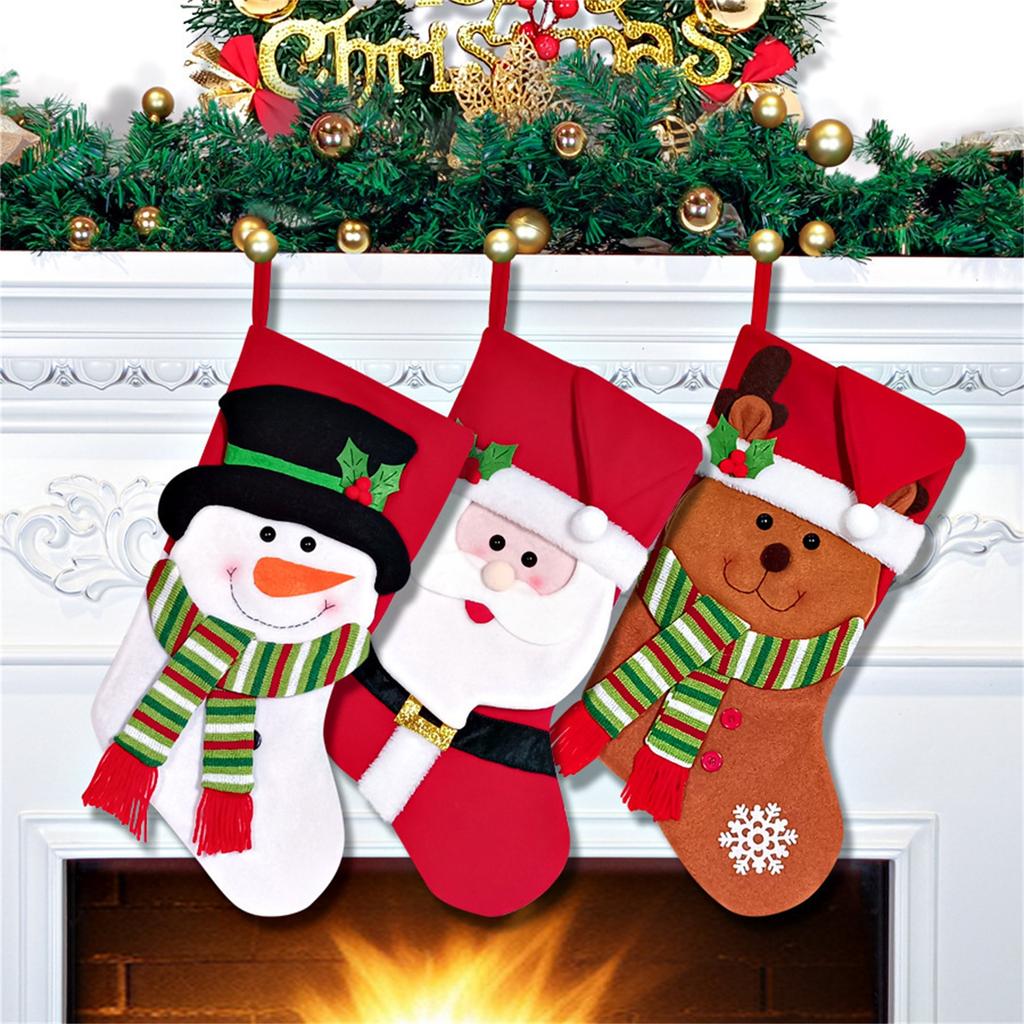 Рождественский домик Рождественская фигурка Чулки Рождественские чулки Старик Снеговик Рождественский костюм Украшение на елку Подвеска Подарочный пакет