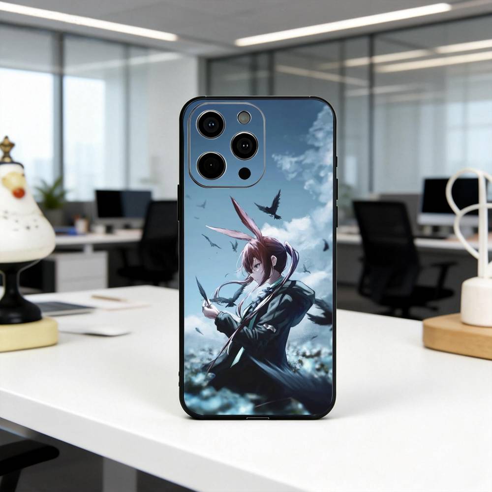 Чехол для телефона Game A-Ark-nights A-Amiya-es Силиконовый Мягкий Для IPhone 17 16 15 14 13 12 11 X XR Plus Pro Max Plus