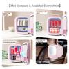 4L/6L Portable Car Home Dual Use Small Fridge Dormitory Cosmetic Storage Freezer Mini Car Mirror Refrigerator