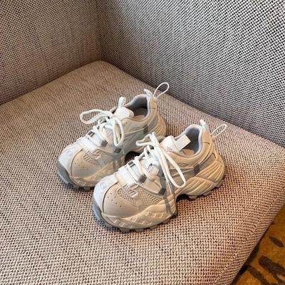 [Armano] Ретро кроссовки папины туфли с цветной полировкой, женский тренд 2025 весна и лето, новые сетчатые дышащие кроссовки на платформе