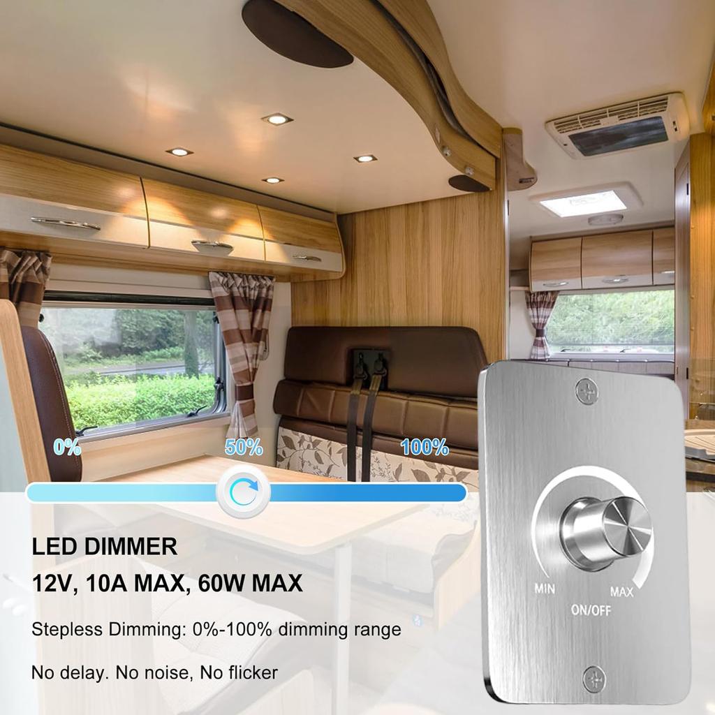 Светодиодный диммер 12 В ШИМ с 3-проводным переключателем. Модернизация пластикового диммера для плавного управления затемнением в лодках, грузовиках, караванах.