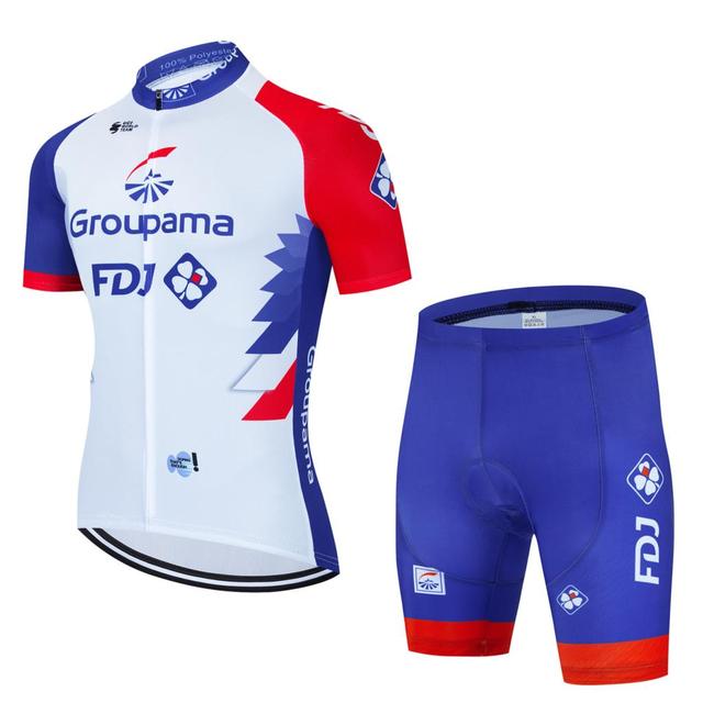 Одежда для велоспорта, мужские комплекты, лето 2023, FDJ Mtb, одежда, мужской комплект из джерси, мужская блузка, гелевые шорты, униформа, брюки, костюм, велосипед