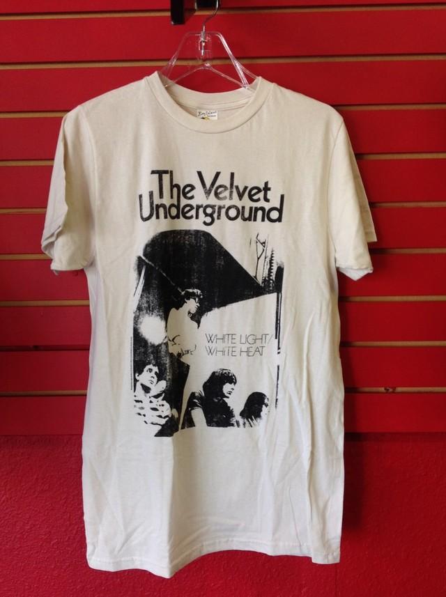 Винтажная белая футболка с коротким рукавом The Velvet Underground все размеры QT7156
