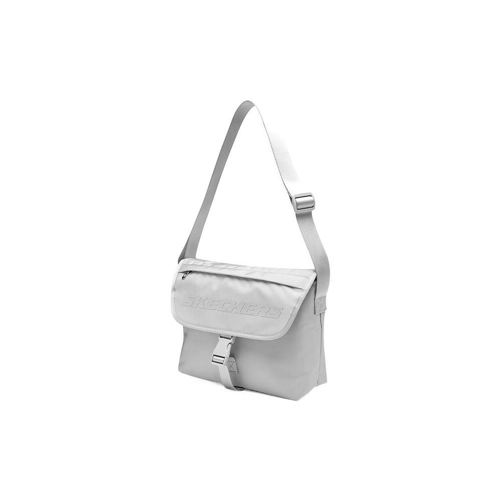 New Skechers Fabric Messenger Bag, Shoulder Bag, Crossbody Bag Regular Unisex Lunar Gray L123U049-00MV