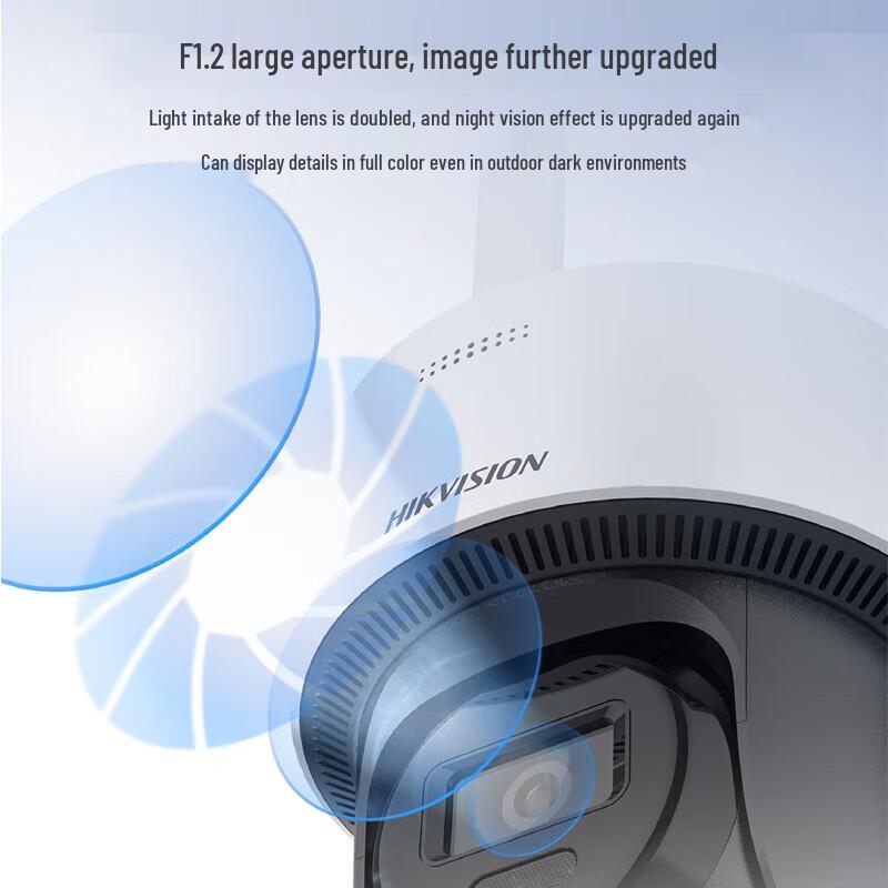 HIKVISION T1S4M 4G Solar AI PTZ Security Camera with 360° Night Vision CN plug (adapter included)