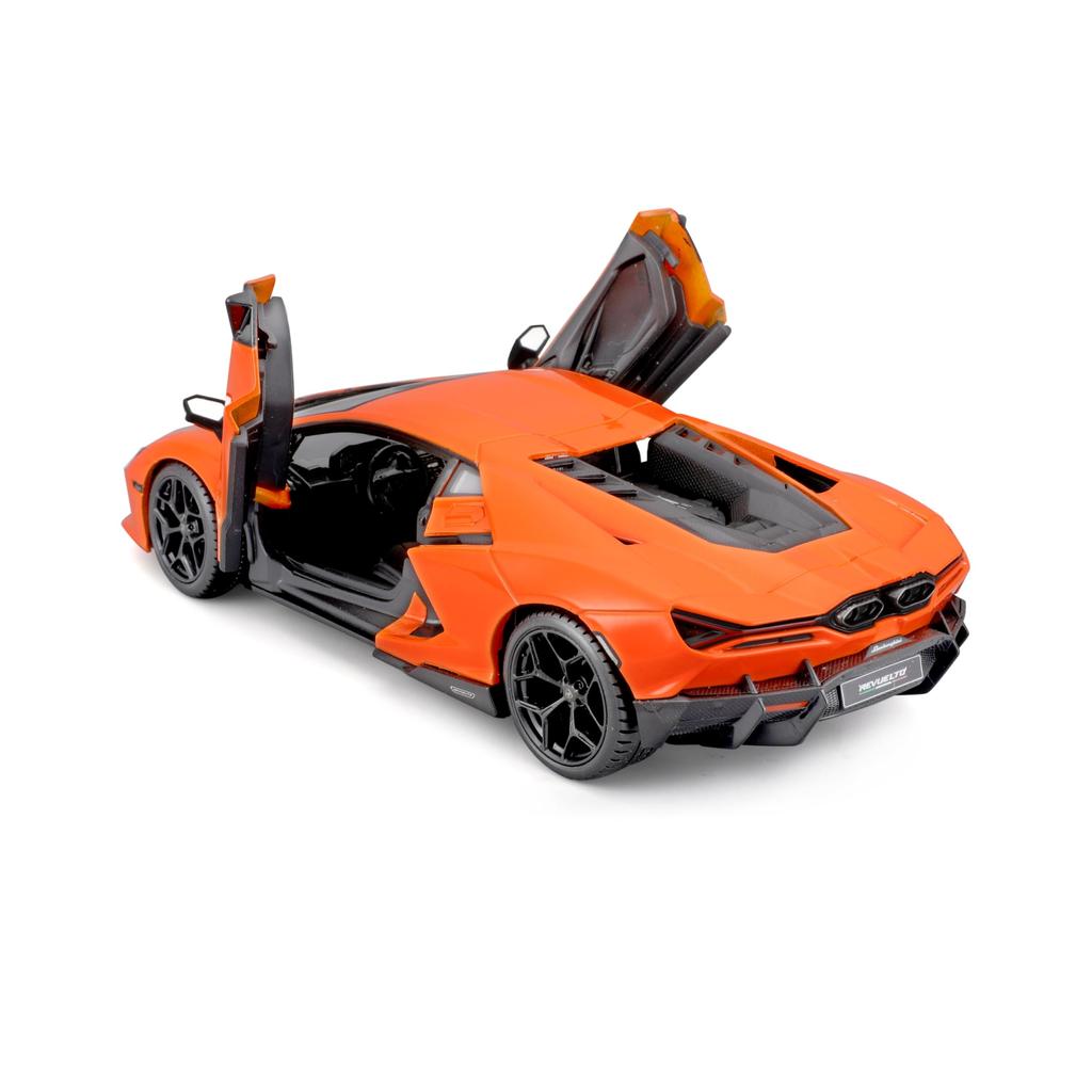 Bburago Lamborghini Revuelto оранжевый мини-автомобиль, литой под давлением автомобиль, готовый продукт OG 1/24 18-21106