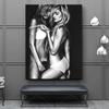 Black White Semi Nude Women Painting Beauty Posters and Prints Sexy Hugging Girls Wall Art Picture For Modern Bedroom Decor