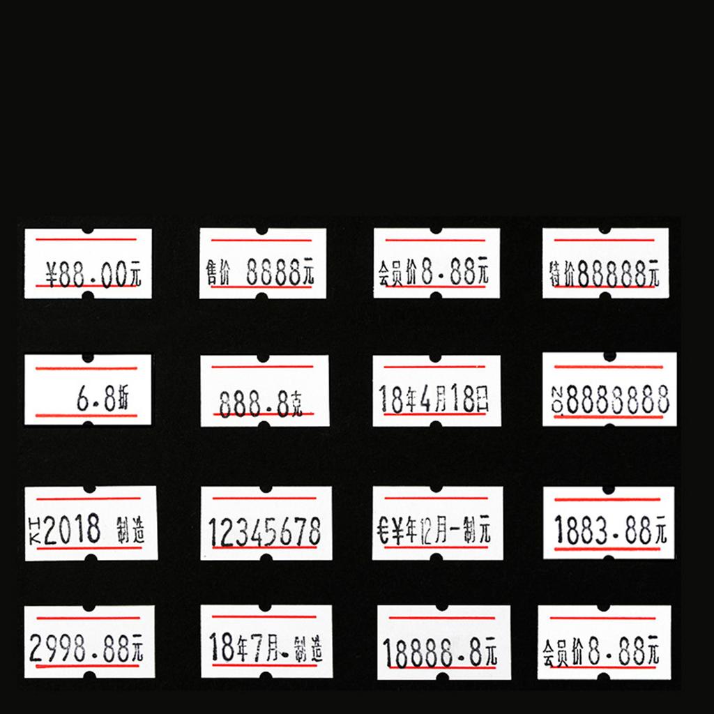 Price Tag Gun Single Line 8 Digits Tagging Gun Label Maker Portable Coding Machine for Supermarket a