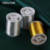 100 Metres Hand Crafts DIY Embroidery Thread Cross Stitch Gold Wire Sewing Machine