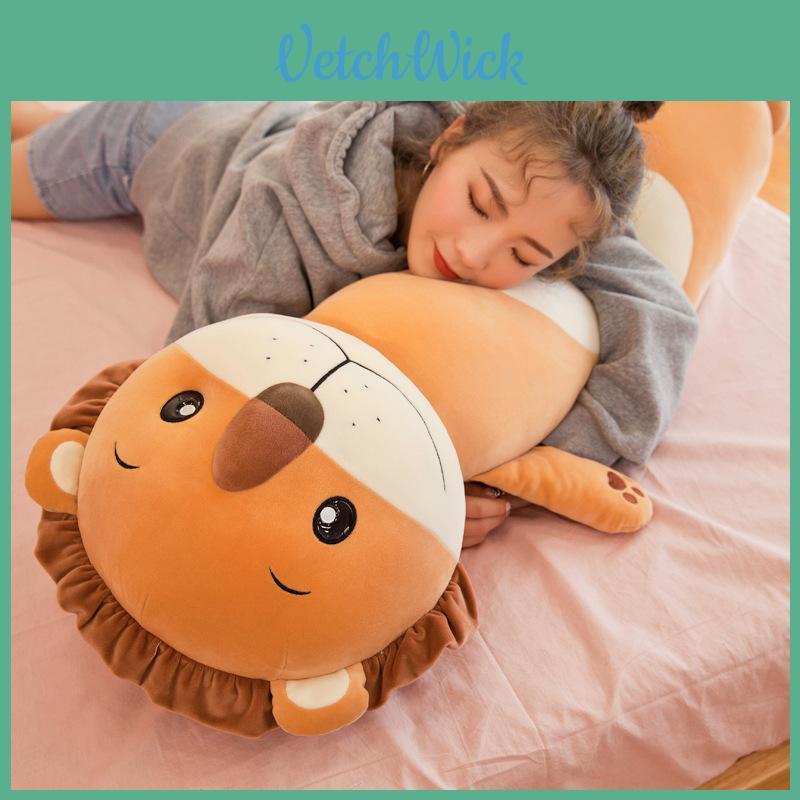 Charming Animal Forest Long Plush Pillow Stuffed Toy Soft Cuddly Characters For Kids
