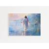 Watercolor Jesus Walking On Water Canvas Painting  Christian Wall Art with Jesus Laughing Picture Christs Embrace Home Decor Pos