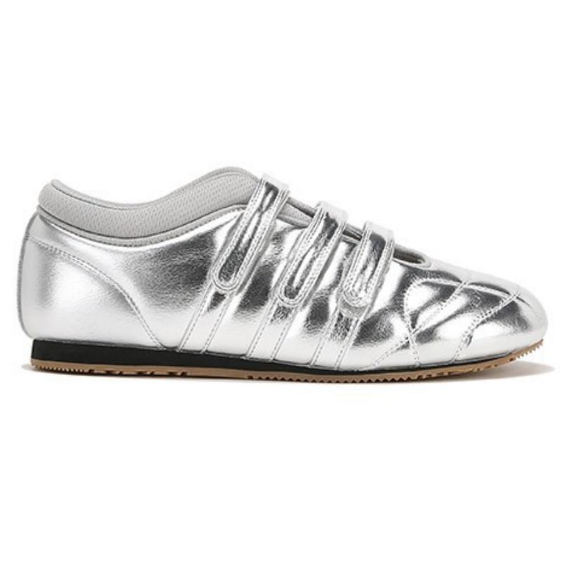 Модная женская обувь балетки 2025 лето новая повседневная спортивная обувь ретро круглый носок удобная плоская уличная мягкая обувь Zapatos Mujer