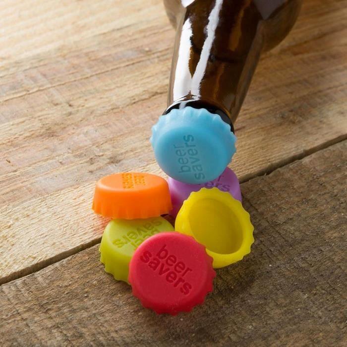 Bouchons pour Bouteilles de Bière - SHOP-STORY - Lot de 6 - Couleurs Aléatoires - Garantie 1 An - Livraison 48H