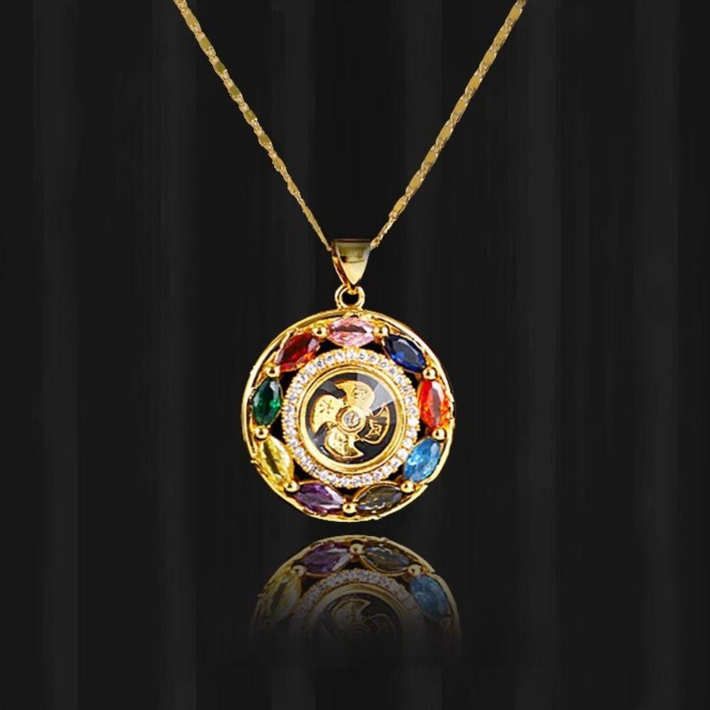 Aesthetic Clavicle Chain Vintage Cubic Zirconia Decor Jewelry Holiday Gift