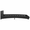 LED Illuminated Bed Frame without Mattress Black 120x200 cm