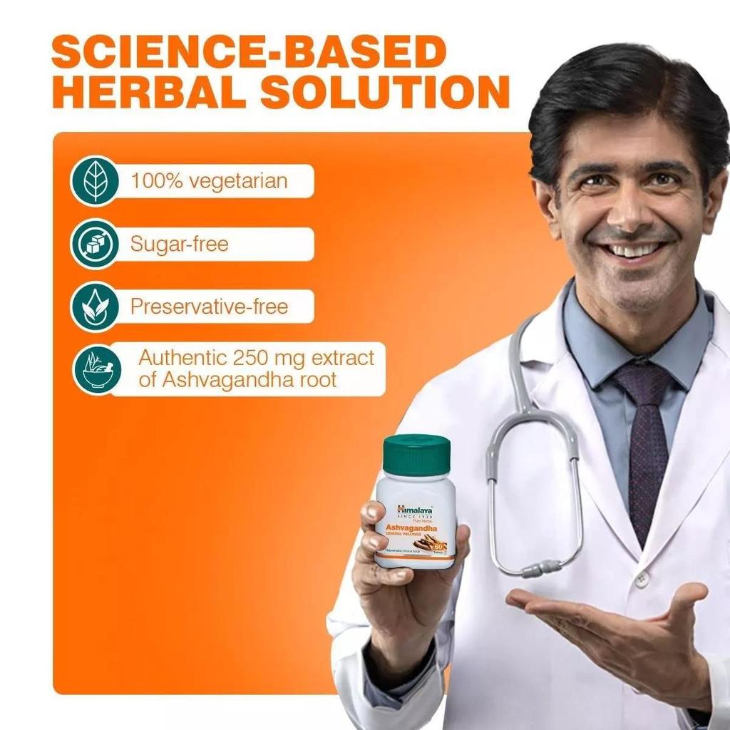 Ashwagandha (60 Tabs, 250 Mg), Ashvagandha, Himalaya