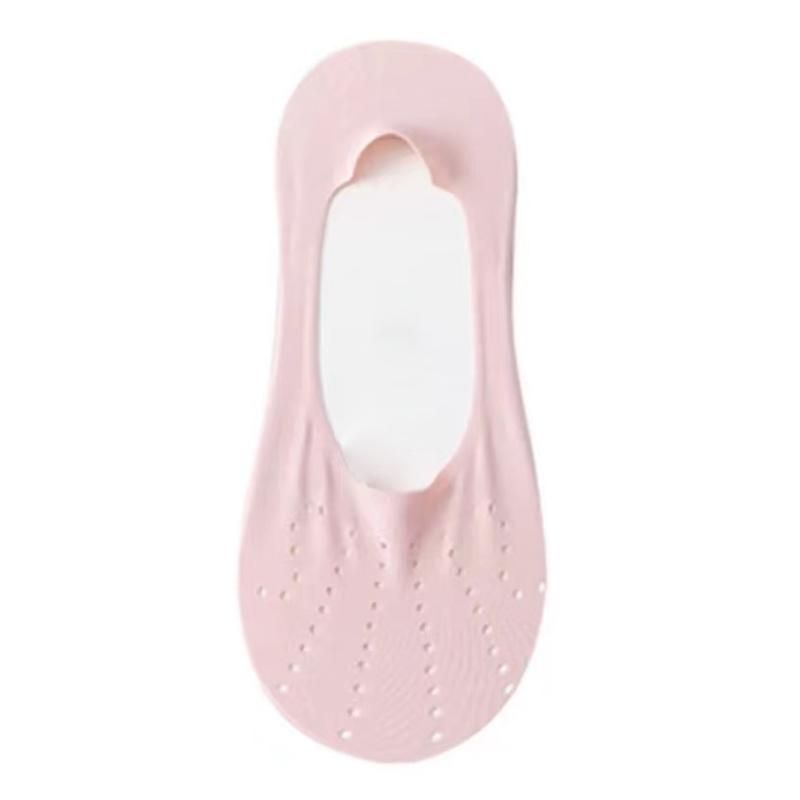 Женские дышащие носки из ледяного шелка с низким вырезом, противоскользящие летние тонкие невидимые носки-лодочки