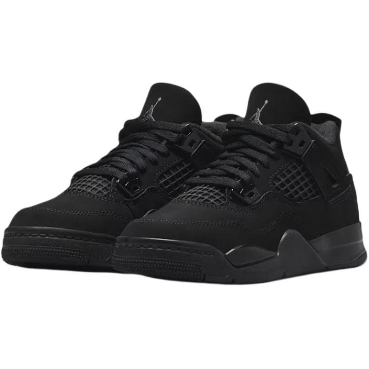 Jordan Баскетбольные кроссовки Air Jordan 4 Mid top Черные Детские Возраст 3-7 лет IB4388-010