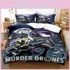 Drones Anime Murder Bedding Set Duvet Cover Pillowcase For Kids Fashion Home