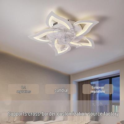 Изящный потолочный вентилятор с лепестками: Идеально для освещения гостиной, столовой, спальни и кабинета