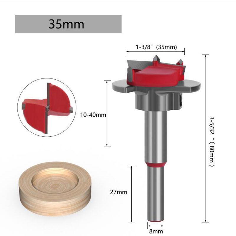Шестигранный хвостовик 35 мм 2,3 лезвия регулируемый позиционер с крышкой шарнирное отверстие сверло для деревообработки
