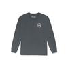 Splatter Letter Logo Loose Fit Long Sleeve T-Shirt Unisex Tops Gray VN0A5F511LG
