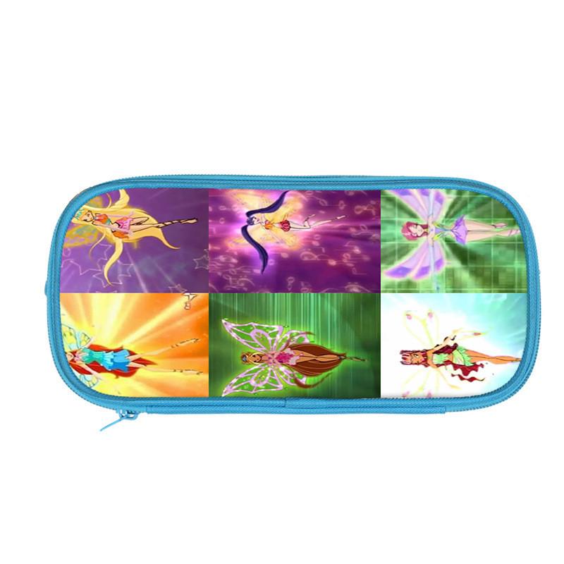 Winx Club Magic Reprint Polyester Pencil Box With Multiple Compartments For School