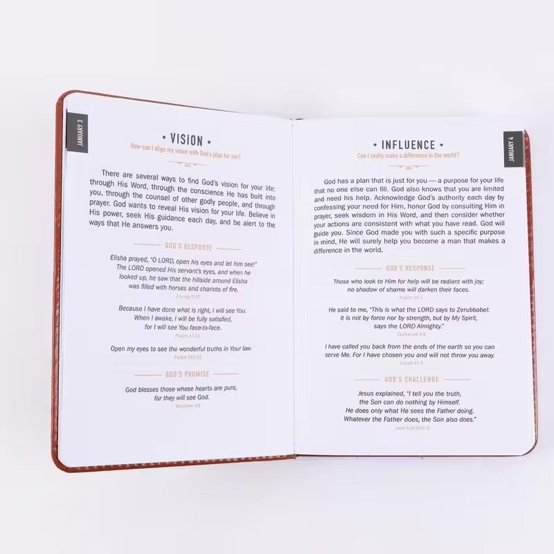 Одна минута с Богом для мужчин: Книга ежедневных размышлений на 365 дней Планировщик ежедневного чтения Библии и молитвы с 365 подсказками Христианский подарок