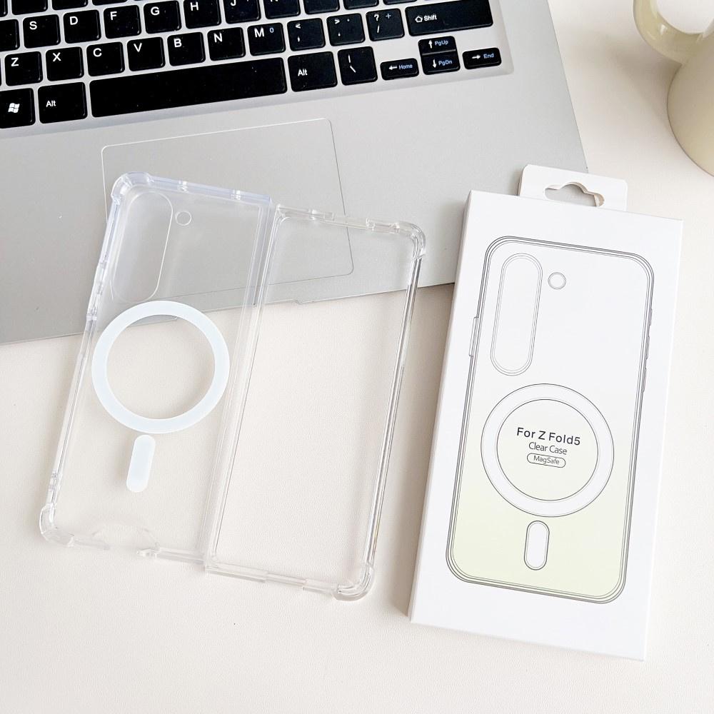 Samsung Galaxy Z Fold5 5G Case for MagSafe, Dropproof Magnetic Transparent
