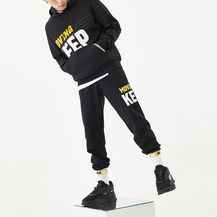 Anta Мужской пуловер с капюшоном Life Series, черный 152138722-5