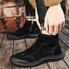 Martin Boots Men's High-top British Overalls Boots Outdoor Trendy Shoes Mid-top Leather Boots Men's Autumn Casual Martin Shoes
