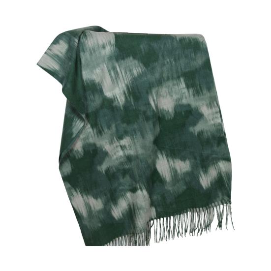 Women Scarf Graffiti Color Block Printed Scarf Autumn Winter Soft Shawl Scarf Outdoor Activities Versatile Accessory