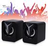 1 пара небольших USB-динамиков, звуковая коробка с RGB-подсветкой, виртуальный объемный звук, компьютер, ноутбук, портативный мини-громкоговоритель