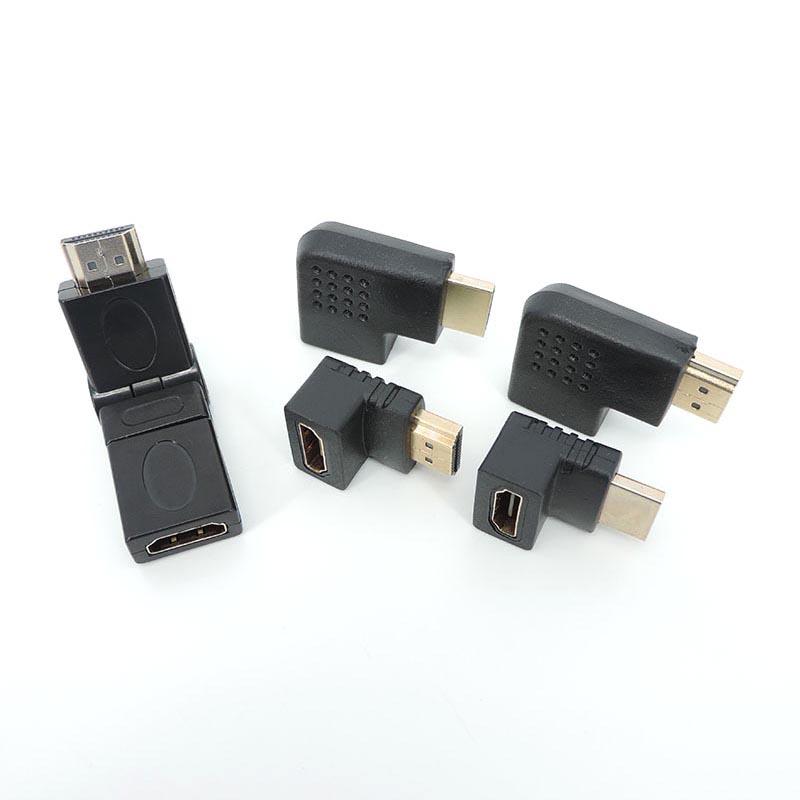 Угловой HDMI-совместимый адаптер-конвертер «папа-мама» Разъем Mini / Micro HDMI-совместимый удлинитель