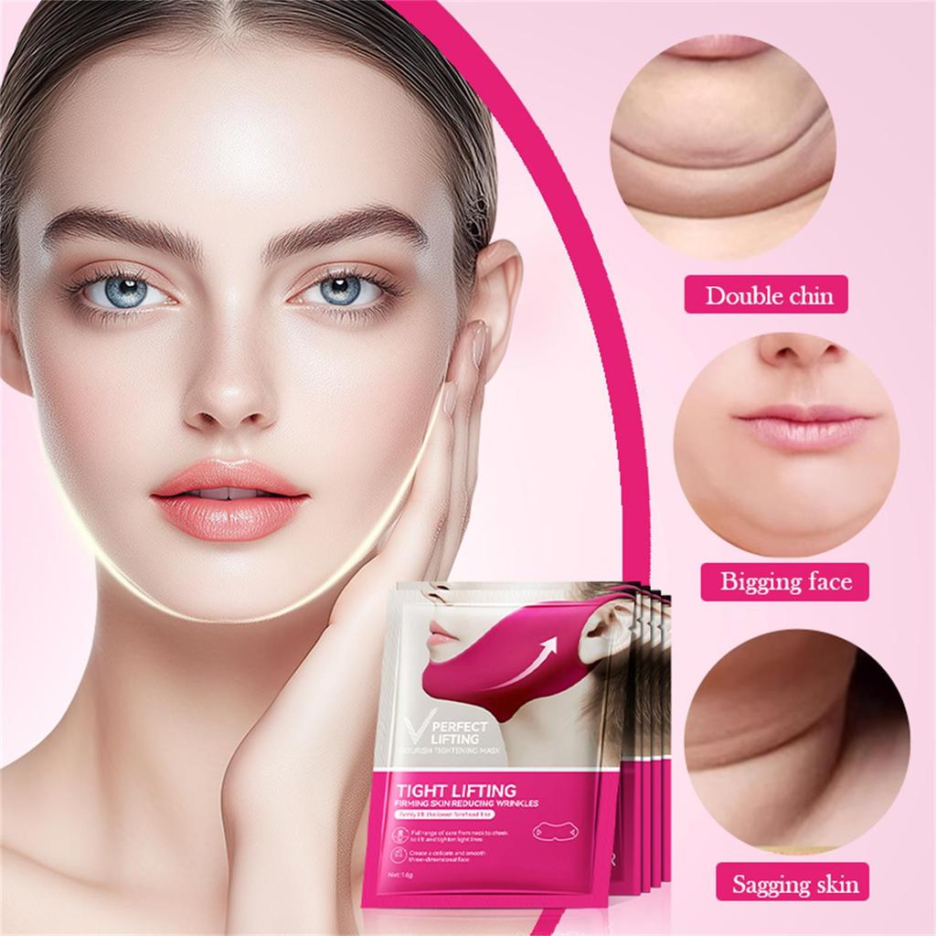 Подтягивающая и укрепляющая V-образная маска для лица, увлажняющая и питательная маска для кожи 5 мл