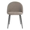 Chaises de salle à manger - HOUSE NORDIC - Geneve - Gris - Pieds en métal noir - Confort moderne