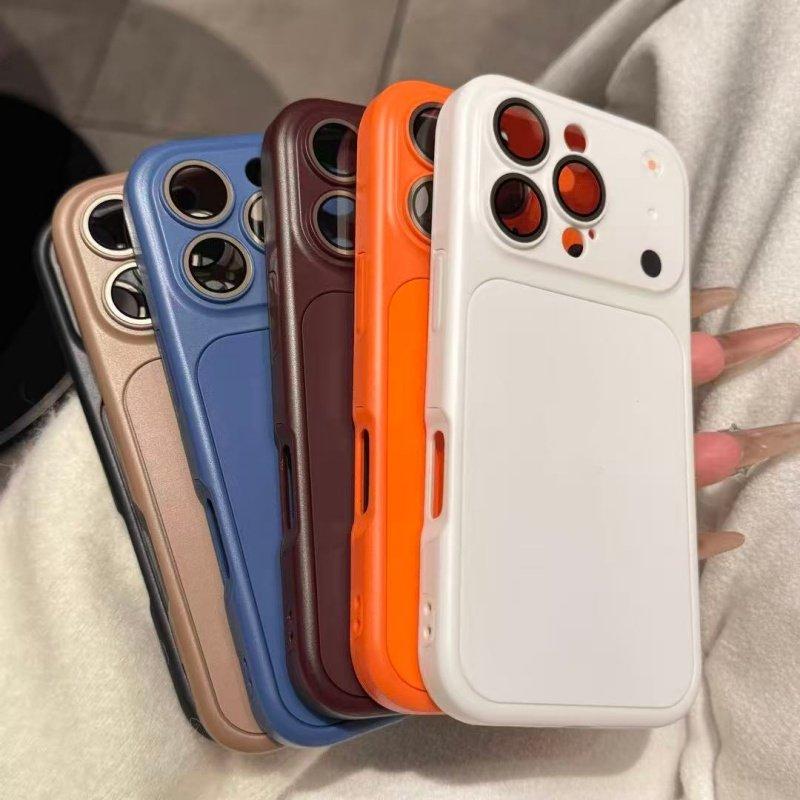 Чехол 2-в-1 PC+TPU для iPhone 17 Air 16 15 14 Plus 11 Pro Max Ударопрочный Матовый Защита Линзы Мгновенная Смена на 17 Чехол