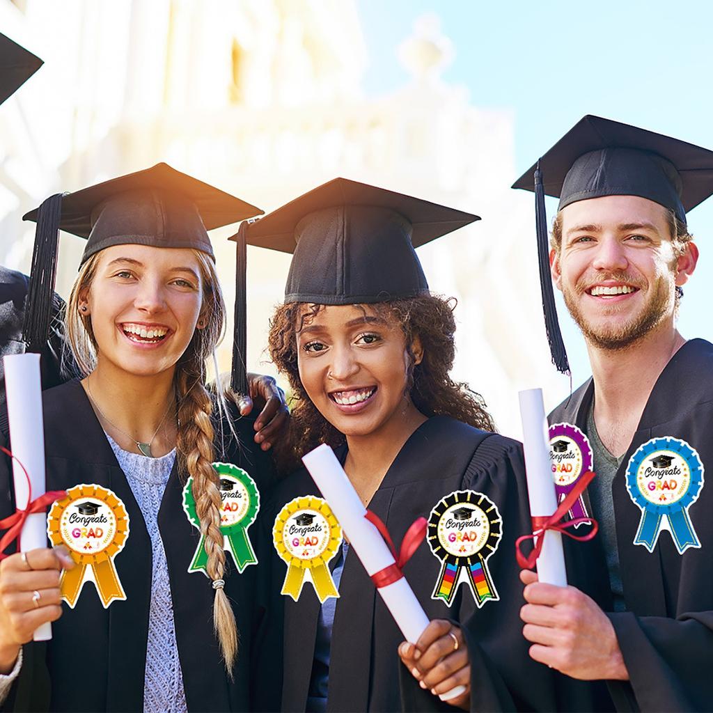 Наклейки для украшения выпускного сезона, наклейки на конверты и значки, самоклеящиеся наклейки на выпускной