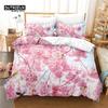 3pcs Duvet Cover Set, Pink Flower Bedding Set, Soft Comfortable Breathable Duvet Cover, For Bedroom Guest Room Decor