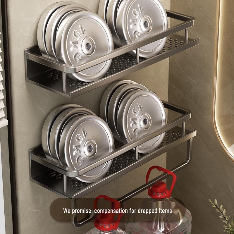 Настенная полка для хранения в ванной комнате без сверления для раковины и туалета