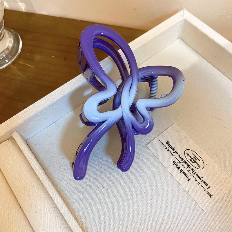 Супер фея прозрачная заколка-бабочка модная и простая заколка для захвата волос на затылке нишевая личность высококачественные аксессуары для волос