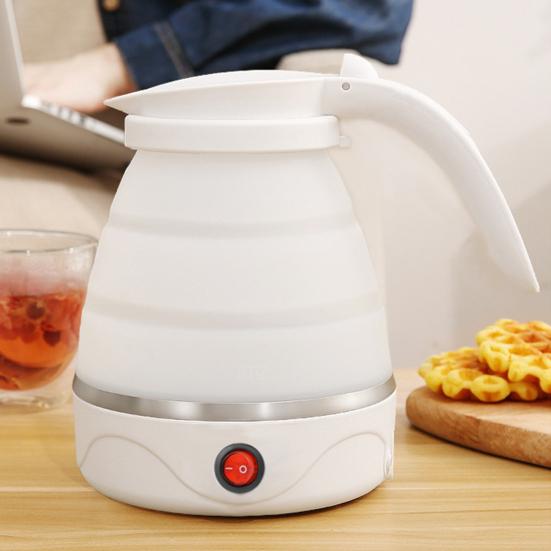 Складной электрический чайник Yousheng с ручкой, большой емкостью, автоматическим отключением питания, безопасный в использовании, вилка американского стандарта, складной чайник, силиконовый электрический водонагреватель