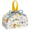Children's Drawstring Lunch Bag, Made In Japan, Curious George Zoo Design, for Boys and Girls, KB7-A