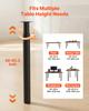 VEVOR Adjustable Table Legs, 710-1100 mm Steel Furniture Legs, 544 kg Max Load Heavy Duty, Quick Installation, Ideal for Home Office Desk DIY